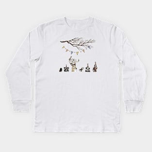 Party Animals Kids Long Sleeve T-Shirt